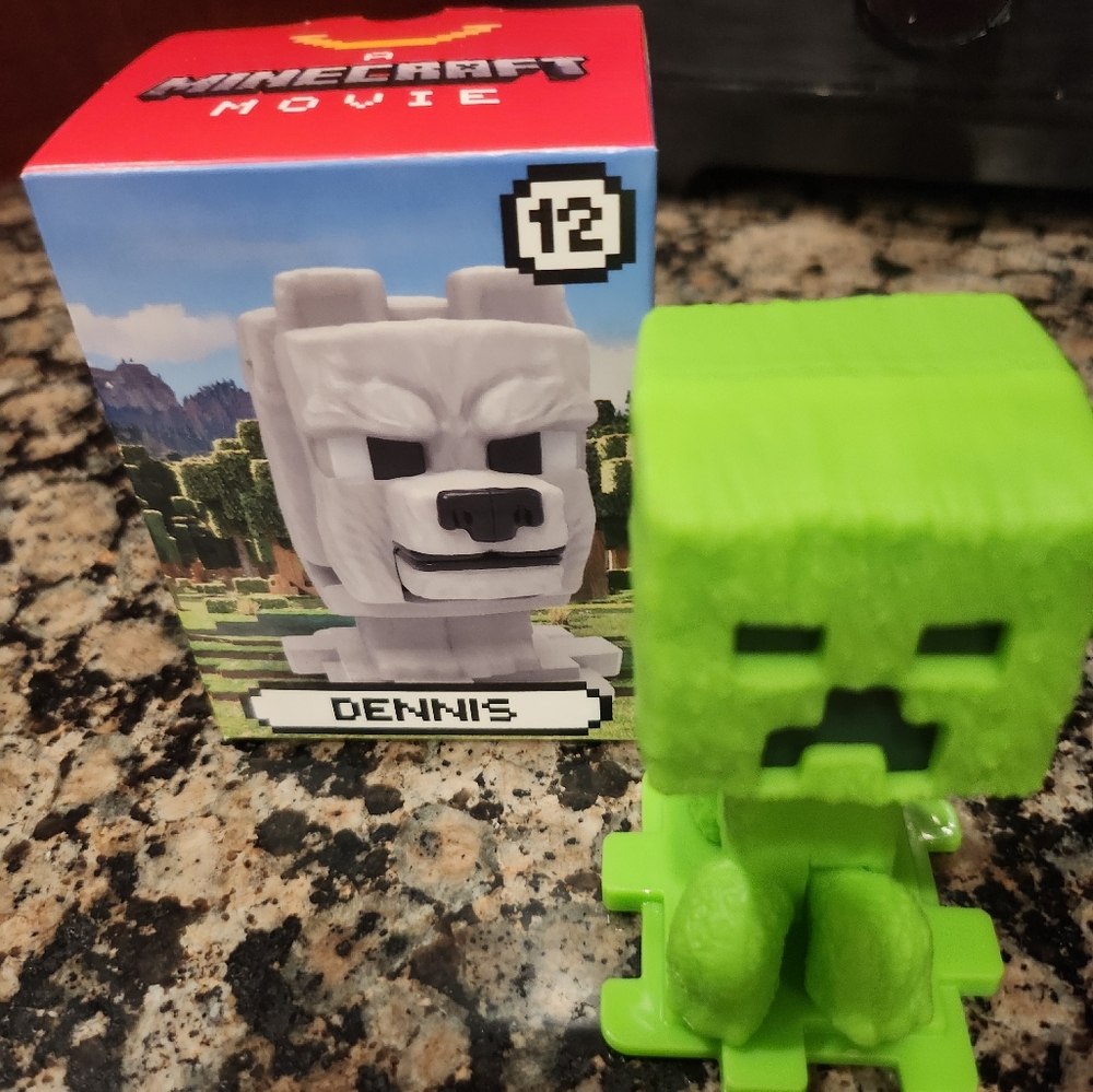 Minecraft Creeper and Dennis Figures